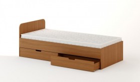 Кровать с ящиками 900 (Бук темный) в Нюрбе - nyurba.katalogmebeli.com | фото
