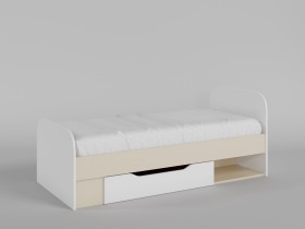 Кровать Санни 1650х750 (Белый/корпус Клен) в Нюрбе - nyurba.katalogmebeli.com | фото