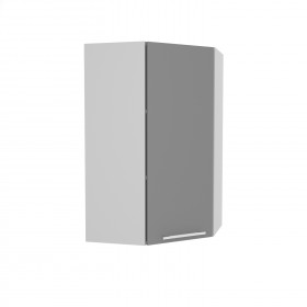 Квадро ВПУ 550 шкаф верхний угловой высокий (Лунный свет/корпус Серый) в Нюрбе - nyurba.katalogmebeli.com | фото