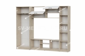 Мебель для гостиной МГС 3 Исполнение 1 Дуб Сонома / Белый в Нюрбе - nyurba.katalogmebeli.com | фото 3