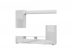 Мебель для гостиной МГС 4 (Белый/Белый глянец) в Нюрбе - nyurba.katalogmebeli.com | фото 7