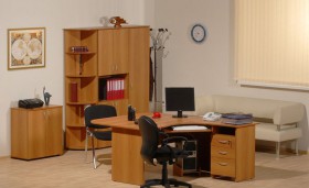 Мебель для персонала Рубин 42 Светлый миланский орех в Нюрбе - nyurba.katalogmebeli.com | фото 2