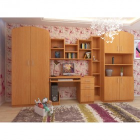 Детская Мишутка Комплект мебели (Вишня оксфорд) в Нюрбе - nyurba.katalogmebeli.com | фото