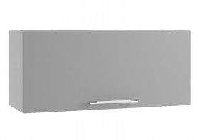Монца ГВПГ 800 Шкаф верхний горизонтальный глубокий высокий (Кварц черный/корпус Серый) в Нюрбе - nyurba.katalogmebeli.com | фото