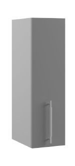 Монца ВП 200 шкаф верхний высокий (Кварц черный/корпус Серый) в Нюрбе - nyurba.katalogmebeli.com | фото