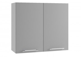 Монца ВП 800 шкаф верхний высокий (Кварц черный/корпус Серый) в Нюрбе - nyurba.katalogmebeli.com | фото
