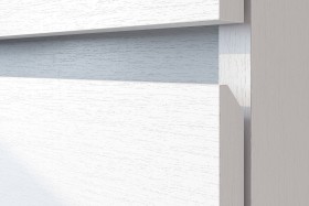 Модульная система "Токио" Тумба прикроватная Белый текстурный / Белый текстурный в Нюрбе - nyurba.katalogmebeli.com | фото 4