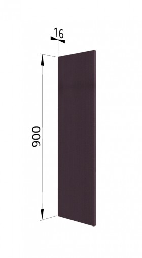 Панель торцевая (для шкафа верхнего высокого) ВП Тито, Гарда (Пурпур) в Нюрбе - nyurba.katalogmebeli.com | фото