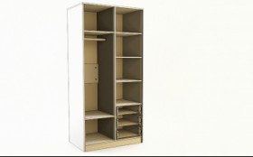 Шкаф 2-х створчатый с ящиками Эппл (Зеленый/Белый/корпус Клен) в Нюрбе - nyurba.katalogmebeli.com | фото 3