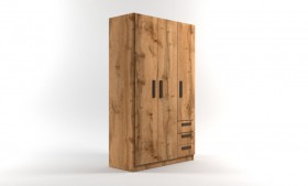 Шкаф 3-х створчатый с ящиками Шервуд (Дуб Вотан) в Нюрбе - nyurba.katalogmebeli.com | фото