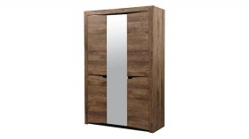 Шкаф для одежды "Лючия" (3-х дв.) (кейптаун/зеркало) в Нюрбе - nyurba.katalogmebeli.com | фото
