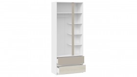 Шкаф для одежды комбинированный «Сканди» Дуб Гарден/Белый/Глиняный серый в Нюрбе - nyurba.katalogmebeli.com | фото 2