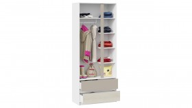 Шкаф для одежды комбинированный «Сканди» Дуб Гарден/Белый/Глиняный серый в Нюрбе - nyurba.katalogmebeli.com | фото 3