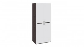 Шкаф для одежды с 2-мя дверями «Фьюжн» Белый глянец/Венге Линум в Нюрбе - nyurba.katalogmebeli.com | фото
