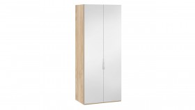 Шкаф для одежды с 2 зеркальными дверями «Эмбер» Яблоня Беллуно в Нюрбе - nyurba.katalogmebeli.com | фото