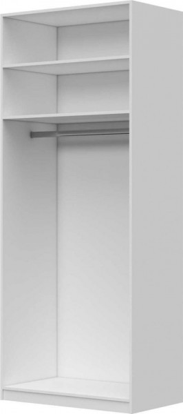 Шкаф ШР-2 зеркало, Вива (Белый/Белый глянец/Платина) в Нюрбе - nyurba.katalogmebeli.com | фото 3