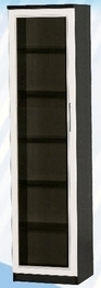 Шкаф средний со стеклодверью ДЛЯ ГОСТИНОЙ ШСС-450 Венге/Дуб выбеленный в Нюрбе - nyurba.katalogmebeli.com | фото