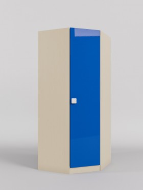 Шкаф угловой (угловая секция) Скай люкс (Синий/корпус Клен) в Нюрбе - nyurba.katalogmebeli.com | фото 1