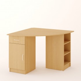 Угловой компьютерный стол 2 (Белёный дуб) в Нюрбе - nyurba.katalogmebeli.com | фото