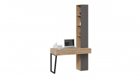 Стол письменный со шкафом комбинированным (настольным) «Порто» в Нюрбе - nyurba.katalogmebeli.com | фото
