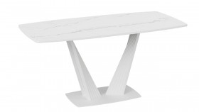 Стол раздвижной «Фабио» Тип 1 (Белый мрамор матовый) в Нюрбе - nyurba.katalogmebeli.com | фото 4
