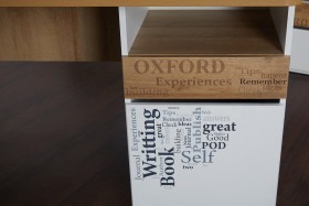 Стол с ящиками «Оксфорд» (Ривьера/Белый с рисунком) в Нюрбе - nyurba.katalogmebeli.com | фото 9