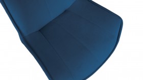 Стул «Тейлор» К3 Исп. 2 Черный муар/Велюр Confetti Blue в Нюрбе - nyurba.katalogmebeli.com | фото 3