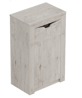 Тумба с дверцей и ящиком Соренто Дуб бонифаций/Кофе структурный матовый в Нюрбе - nyurba.katalogmebeli.com | фото