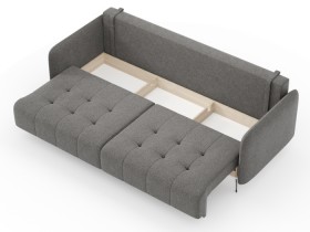 Валериан диван трёхместный прямой Стальной, ткань RICO FLEX 9292 в Нюрбе - nyurba.katalogmebeli.com | фото 2