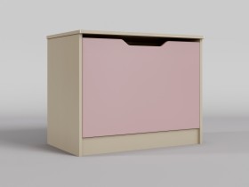 Ящик для игрушек Грэйси (Розовый/корпус Клен) в Нюрбе - nyurba.katalogmebeli.com | фото