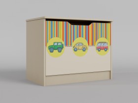 Ящик для игрушек Клаксон (Бежевый/корпус Клен) в Нюрбе - nyurba.katalogmebeli.com | фото