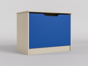 Ящик для игрушек Скай (Синий/корпус Клен) в Нюрбе - nyurba.katalogmebeli.com | фото